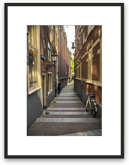 Amsterdam alley Framed Fine Art Print