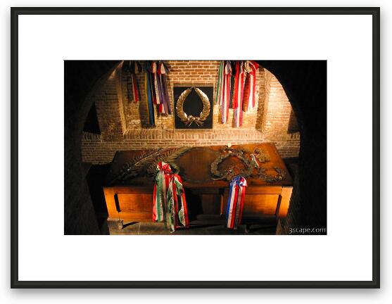 Burial site of bishop at New Church Framed Fine Art Print