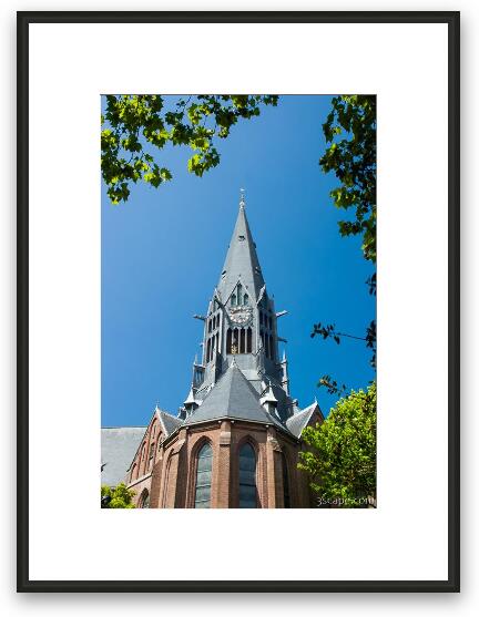 Vondel Church (Vondelkerk), a Catholic church built in 1880 Framed Fine Art Print