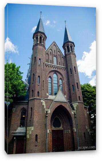 Vondel Church (Vondelkerk), a Catholic church built in 1880 Fine Art Canvas Print