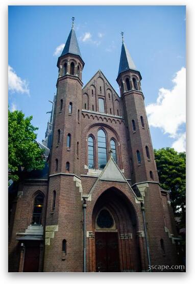 Vondel Church (Vondelkerk), a Catholic church built in 1880 Fine Art Metal Print