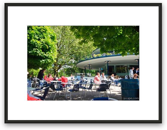 Blue Tea House in Vondelpark (Het Blauwe Theehuis) Framed Fine Art Print