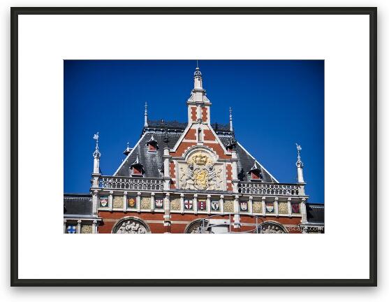 The ornate top of Central Station Framed Fine Art Print