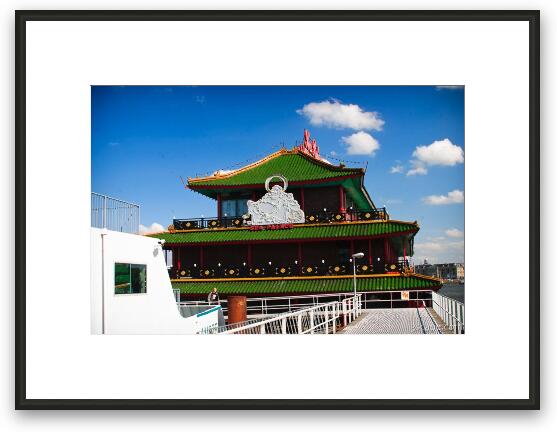 Sea Palace Chinese restaurant on the water Framed Fine Art Print