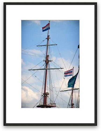 Ship masts Framed Fine Art Print