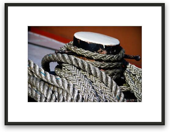 Ship rope Framed Fine Art Print