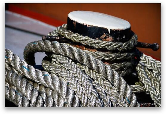 Ship rope Fine Art Metal Print
