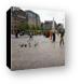 A gray morning in Dam Square Canvas Print