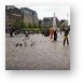 A gray morning in Dam Square Metal Print
