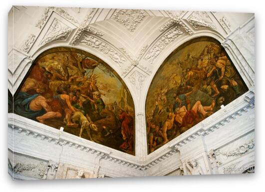 Corner frescos in the Citizens Chamber, Koninklijk Palace Fine Art Canvas Print