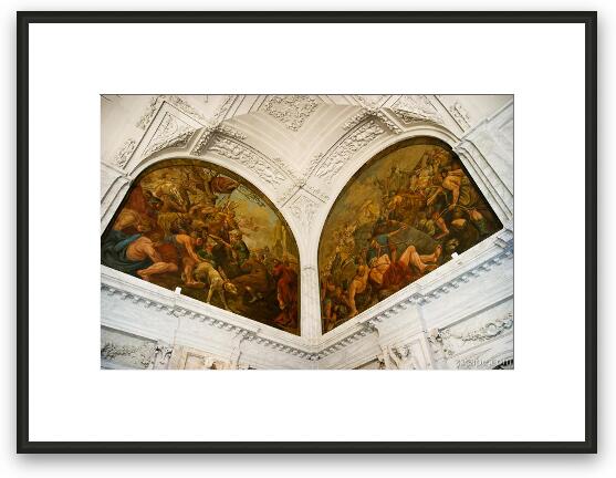 Corner frescos in the Citizens Chamber, Koninklijk Palace Framed Fine Art Print