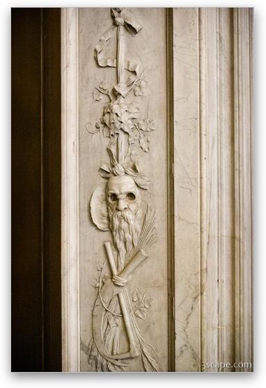 Door frame detail, Koninklijk Palace Fine Art Metal Print