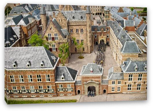 Dutch Parliament buildings (Het Binnenhof) in The Hague Fine Art Canvas Print
