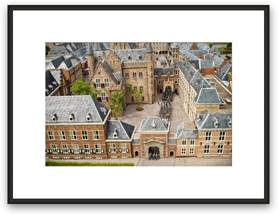 Dutch Parliament buildings (Het Binnenhof) in The Hague Framed Fine Art Print