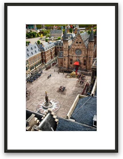 Dutch Parliament buildings (Het Binnenhof) in The Hague Framed Fine Art Print