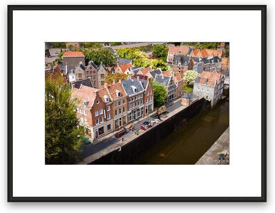 Amsterdam canal scene Framed Fine Art Print