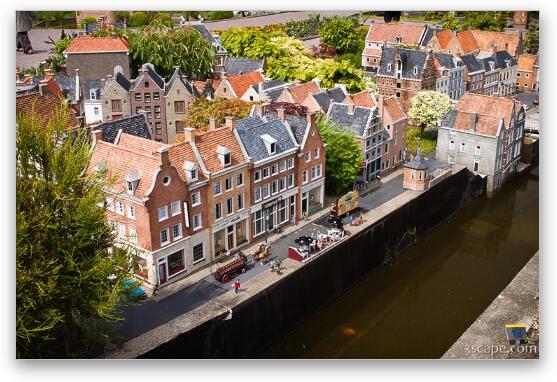Amsterdam canal scene Fine Art Print