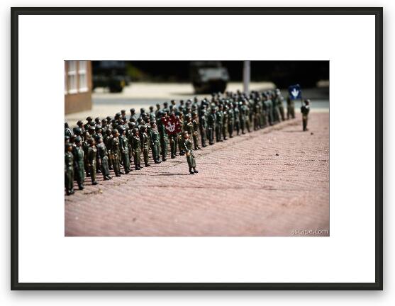 Soldiers at the barracks in s-Hertogenbosch Framed Fine Art Print
