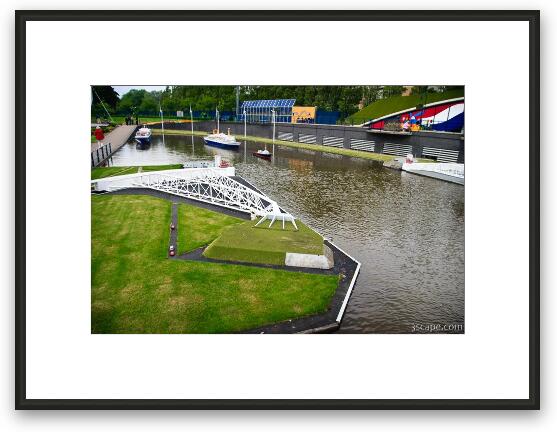 Flood barrier - Hoek van Holland Framed Fine Art Print