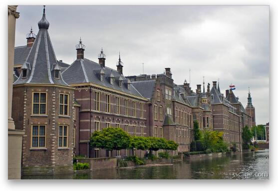 Dutch Parliament buildings (Het Binnenhof) Fine Art Metal Print