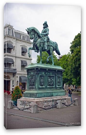 Statue at the palace Fine Art Canvas Print