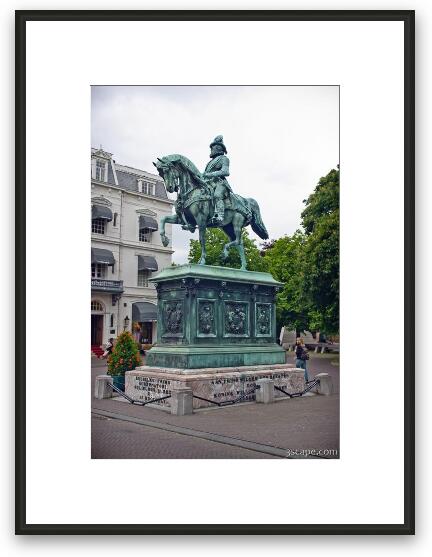 Statue at the palace Framed Fine Art Print