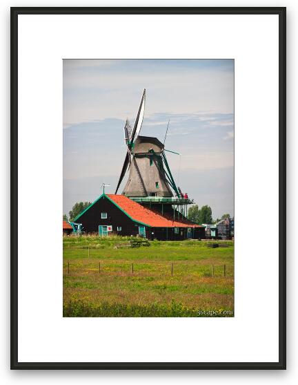 Windmill Framed Fine Art Print