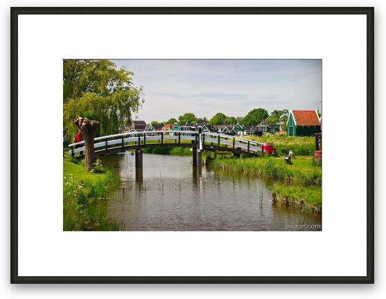 Little Dutch bridge Framed Fine Art Print