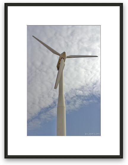 Wind turbine Framed Fine Art Print