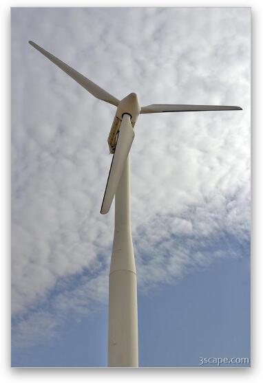 Wind turbine Fine Art Metal Print