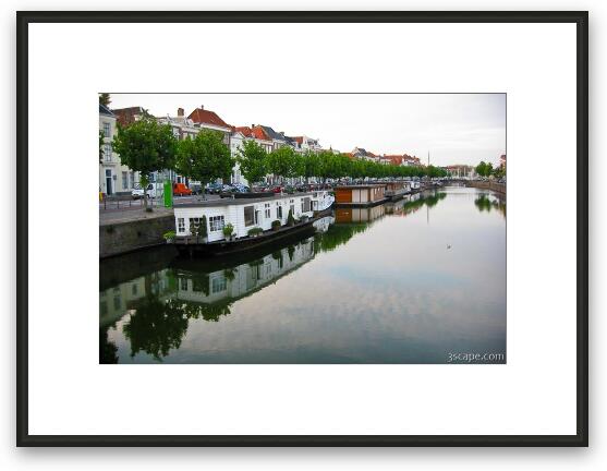 Canal around Middelburg Framed Fine Art Print