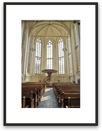 Inside Koorkerk Framed Fine Art Print
