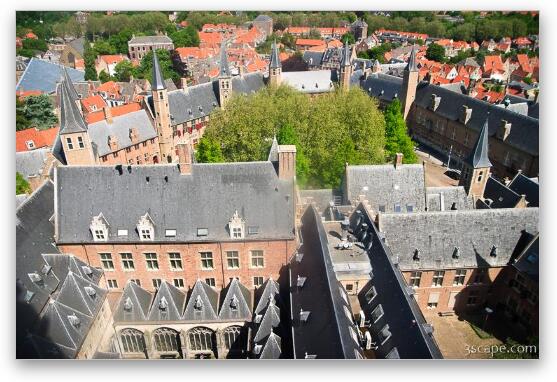 View of Middelburg from the tower Fine Art Print