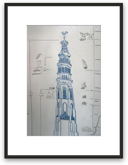 De Lange Jan (Long John - Bell Tower) Framed Fine Art Print