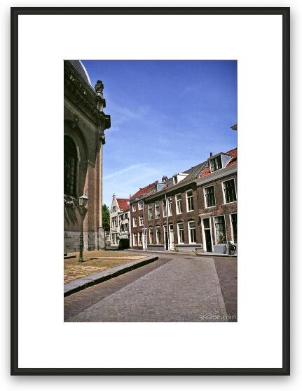 Quiet Middelburg street Framed Fine Art Print