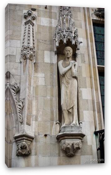 Sculptures on the Gothic Hall Fine Art Canvas Print