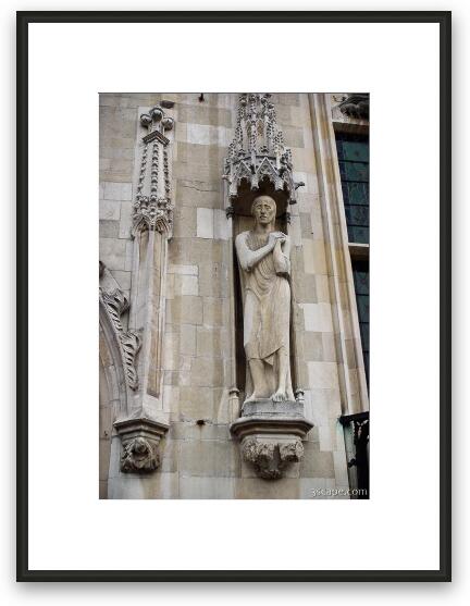 Sculptures on the Gothic Hall Framed Fine Art Print