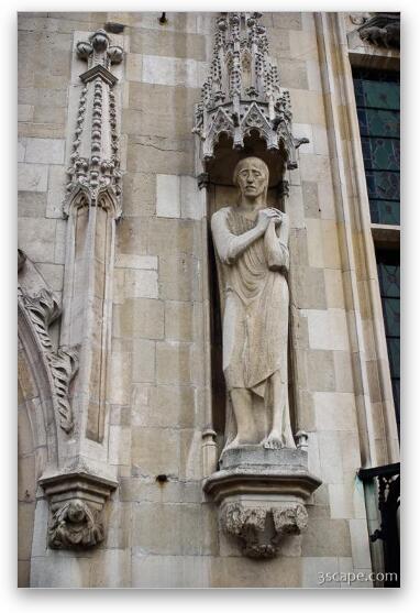 Sculptures on the Gothic Hall Fine Art Metal Print