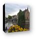 River Dijver, Church of Our Lady in the distance Canvas Print