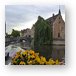River Dijver, Church of Our Lady in the distance Metal Print