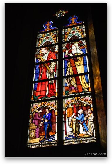 Stained glass - Basilica of the Holy Blood Fine Art Metal Print