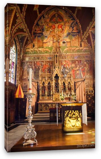 Altar - Basilica of the Holy Blood Fine Art Canvas Print