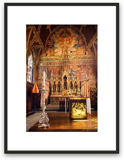 Altar - Basilica of the Holy Blood Framed Fine Art Print