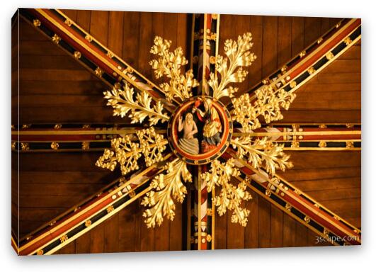 Ceiling details of the Stadhuis Fine Art Canvas Print