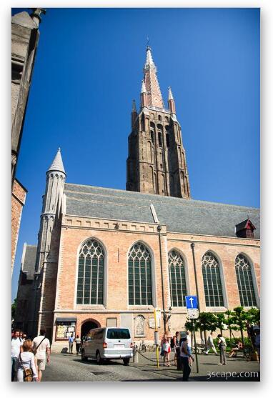 Church of Our Lady - Onze-Lieve-Vrouwekerk Fine Art Metal Print
