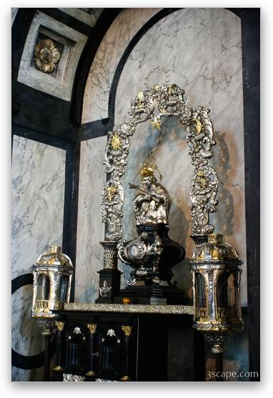 Golden tabernacle Fine Art Metal Print