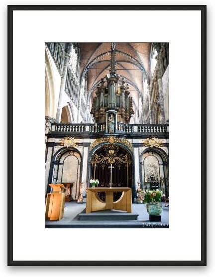 Altar at Church of Our Lady Framed Fine Art Print