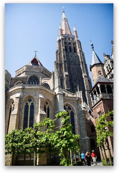Tower of the Church of Our Lady Fine Art Metal Print