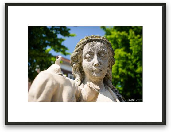 Statue with missing hand and head Framed Fine Art Print