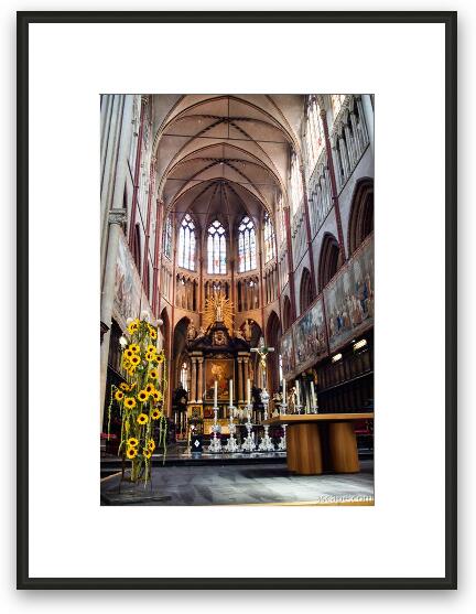 Altar - St. Saviours Cathedral (Sint Salvatorskathedraal) Framed Fine Art Print
